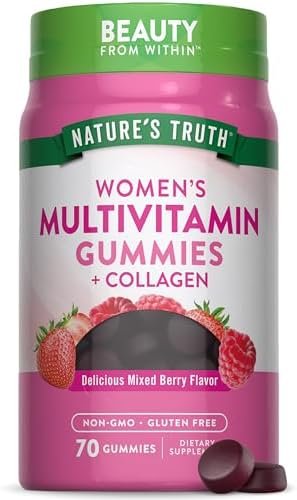 Nature’s Truth Womens Multivitamin Gummies Plus Collagen & Biotin | 70 Count | Non-GMO & Gluten Free Supplement