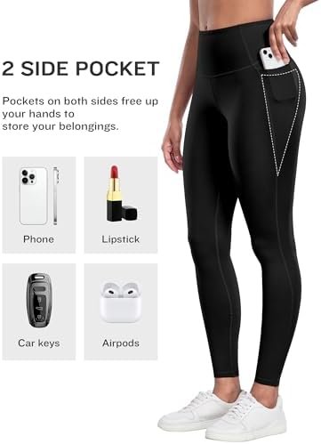 LZYVOO Leggings with Pockets for Women, 6 Packs Soft High Waisted Tummy Control Workout Yoga Pants - Image 2