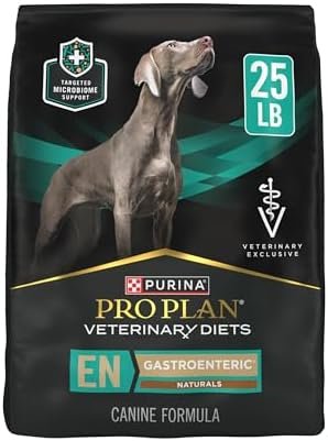 Pro Plan Veterinary Diets Purina EN Gastroenteric Naturals with Added Vitamins, Minerals and Nutrients Canine Dry Natural Dog Food – 25 lb. Bag