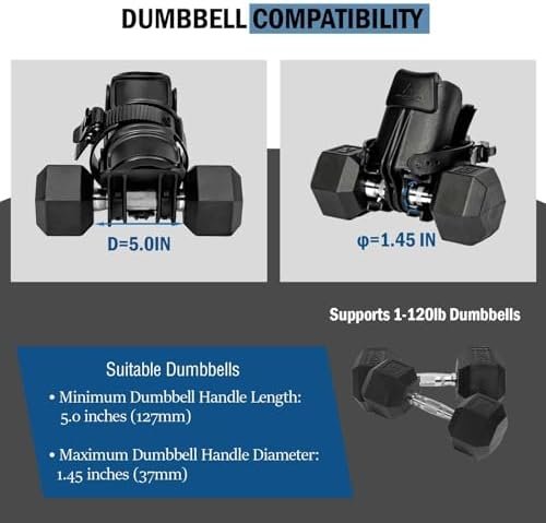 Foot Dumbbell Attachment, Dumbbell Weights for Legs Holder, Weight Training for Legs, Adjustable│1-120 lbs, Leg&Core&All Around Workout, Left/Right Foot - Image 6