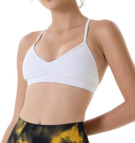 AUROLA Mercury Workout Sports Bras Women Athletic Removable Padded Backless Strapy Minimal Crop Top - Image 4