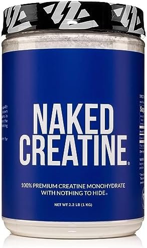 Naked Pure Micronized Creatine Monohydrate – 200 Servings, 1,000g Bulk – Vegan, Non-GMO, Gluten & Soy Free – Muscle Building, Strength Training, Gym & Fitness Supplement