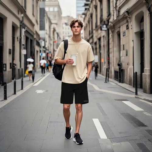 ZONBAILON Mens Drawstring Gym Shorts Deep Pockets 7 Inch Athletic Basketball Shorts Pack - Image 4