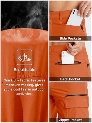 TACVASEN Men's Summer Outdoor Shorts Quick Dry Cargo Casual Work Hiking Shorts (NO Belt) - Image 5