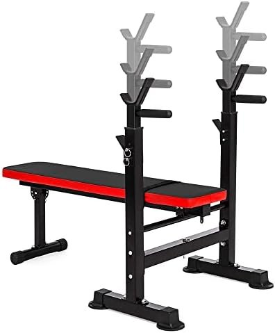 BalanceFrom Adjustable Weight Bench with Squat Rack, Home Gym Strength Workout Station - Image 4