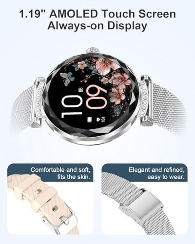 Smart Watch (Answer/Make Calls), 1.19" Smart Watches for Women 110+ Sports Modes Fitness Tracker with Blood Pressure/Heart Rate/Sleep Monitor, IP68 Waterproof Activity Tracker for Android and iPhone - Image 2
