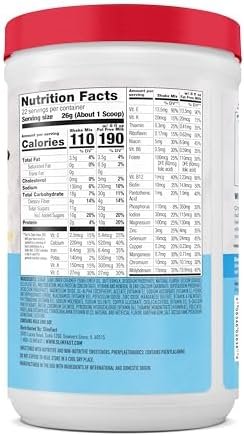 SlimFast Meal Replacement Powder, Original French Vanilla, Weight Loss Shake Mix, 10g of Protein, 22 Servings (Packaging May Vary) - Image 6