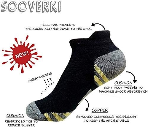 Copper Compression Socks Women and Men 6 Pairs - Circulation Arch Support Plantar Fasciitis Running Ankle Socks - Image 5