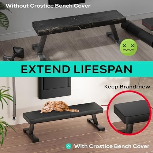Weight Bench Cover Compatible with Tonal Accessories, Protective Cover for Workout Bench, Exercise Strength Training Accessories Protector, Scratch-Resistant, Water-Proof, Protect from Pets - Image 5