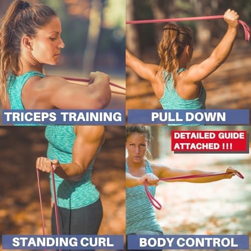 LEZER Resistance Bands - Pull Up Bands for Home Gym Fitness, Stretching, Physical Therapy & Training - Includes Instruction - Image 6