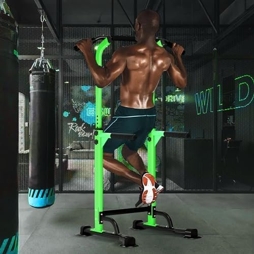 DlandHome Power Tower Pull Up Dip Station Multi-Function Fitness Equipment for Strength Training Adjustable Height Dip Stand for Home Gym - Image 7