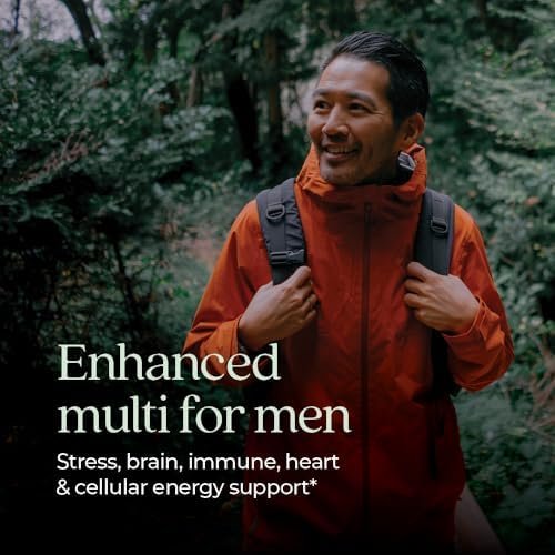 New Chapter Men's Multivitamin Advanced Formula for Stress, Brain, Immune, Heart & Energy Support, Higher Levels of Whole-Food Fermented Essential Nutrients for Men + Selenium + B Vitamins, 120 ct - Image 3