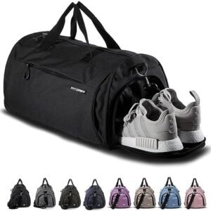 Fitgriff® Gym Bag for Men & Women with Shoe & Wet Compartment - Duffle Bag for Travel, Sports, Fitness & Workout