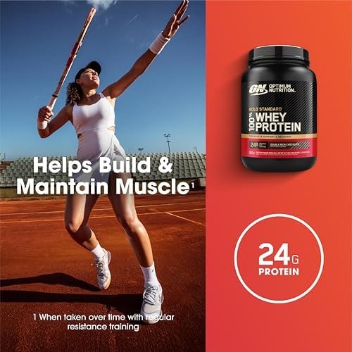 Optimum Nutrition Gold Standard 100% Whey Protein Powder, Double Rich Chocolate, 2 Pound (Packaging May Vary) - Image 6