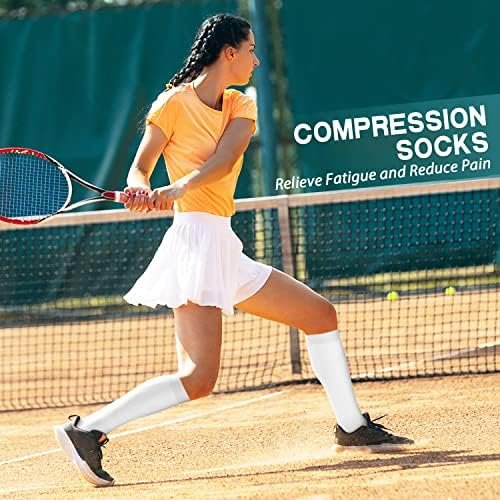 SunFeeling Compression Socks for Women & Men Circulation (3 Pairs) - Best Support for Athletic Running Nurses Recovery Travel - Image 3
