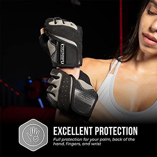 5137 Women's Padded Weight Lifting and Rowing Gloves w/Grip-Lock Padding (Pair) - Machine Washable Fingerless Workout Gloves Designed Specifically for Women - Image 5