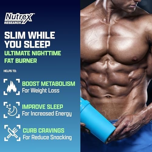 Nutrex Lipo 6 Nighttime Fat Burner | Melatonin Sleep Aid & Weight Loss Diet Pills for Men and Women | Night Time Metabolism Booster Appetite Suppressant | 30 Servings (1) - Image 2