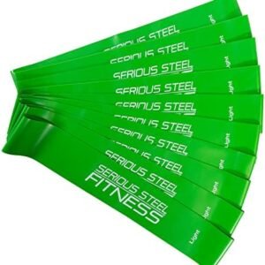 Serious Steel Fitness Mini Resistance Loop Bands | Rehab and Prehab Stretch Bands | 12" Exercise Workout Bands (Sets of 5 Pack and Sets of 10 Pack Trainer Options Available!)