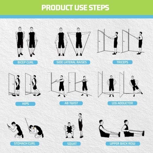 VEICK Resistance Bands, Exercise Bands, Workout Bands, Resistance Bands for Working Out with Handles for Men and Women, Exercising Bands for Fitness Weights Work Out at Home - Image 5