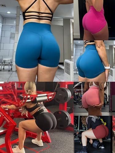 Sunzel No Front Seam Biker Shorts for Women with Pockets, Yoga Workout Gym Bike Shorts with Tummy Control - Image 6