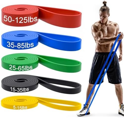Pull Up Bands, Resistance Bands, Pull Up Assistance Bands Set for Men & Women, Exercise Workout Bands for Working Out, Body Stretching, Physical Therapy, Muscle Training