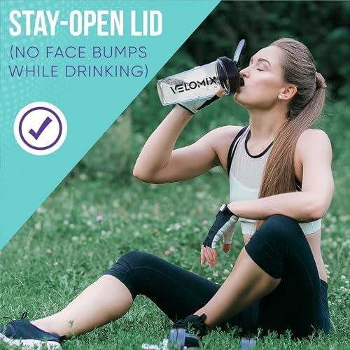 -2 Pack- 28 oz Protein Shaker Bottles for Protein Mixes - 2x Wire Whisk | Leak Proof Shaker Cups for Protein Shakes | Protein Shaker Bottle Pack | Shakers for Protein Shakes-Black&Transparent - Image 8