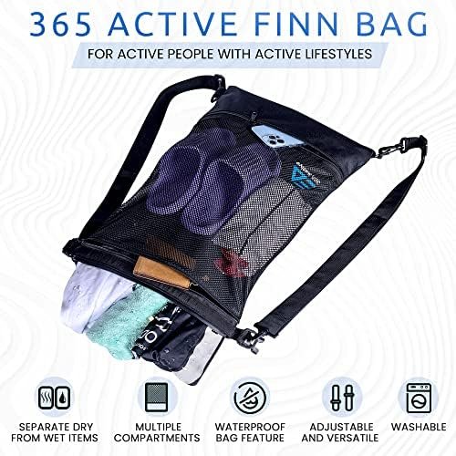 Waterproof Wet Dry Mesh Bag - Versatile Gym, Swim, Beach & Travel Backpack with Wet Compartment - Ideal for Hiking, Kayaking, Camping Accessories - 365 FINN - Image 2