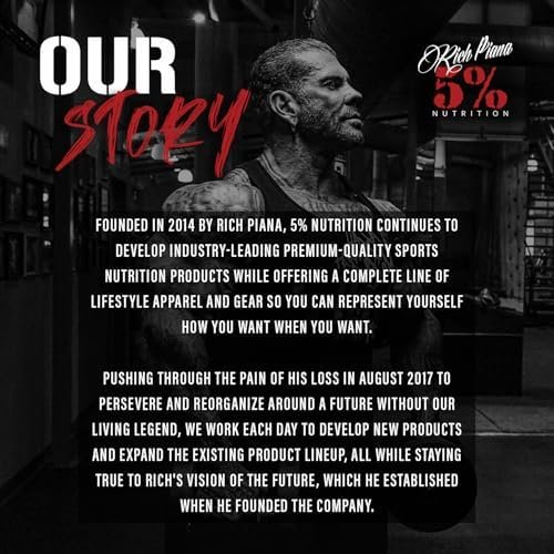 5% Nutrition Rich Piana Kill It Pre Workout Powder w/Creatine, Caffeine, Beta Alanine, Hydroprime Glycerol for Pump, Strength, Endurance | 14.25 oz, 40 Srvgs (Fruit Punch) - Image 6