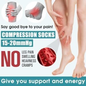 Laite Hebe Compression Socks for Women & Men Circulation(6 pairs)-Graduated Supports Socks for Running, Athletic Sports