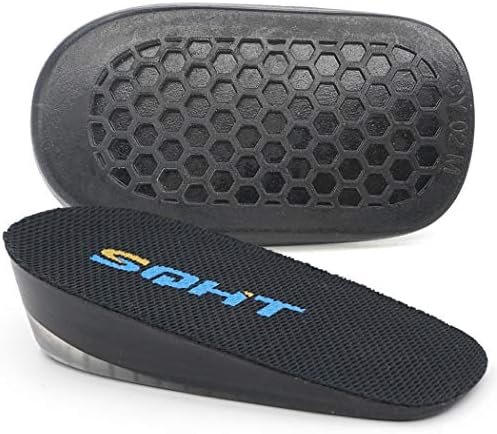 SQHT’s Height Increase Insole – Gel Heel Shoe Lift Inserts, Achilles Tendon Cushion for Men and Women (Large (1″ Height))