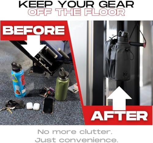 Magnetic Bottle Bag Sling Bag for Men and Women | Magnetic Gym Bag for Gym, Travel, Work, and Sports | Keep Your Items off the Dirty Gym Floor With Magnetic Attachment - Image 3