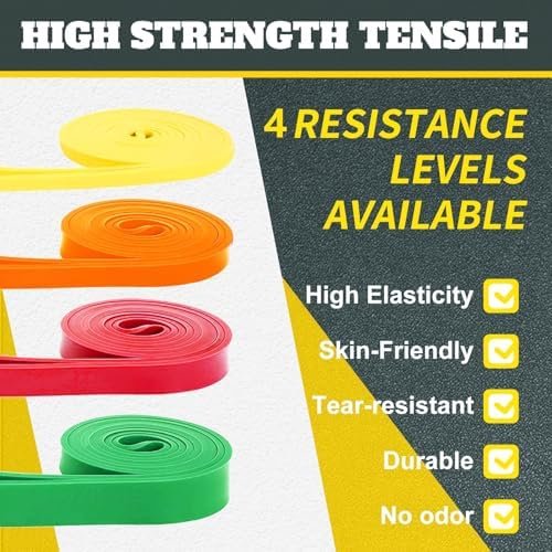 Exercise Bands Resistance Bands for Working Out,Pull Up Bands Set,at Home Workout Equipment,Workout Bands for Men and Women,Stretch Bands for Exercise - Image 2