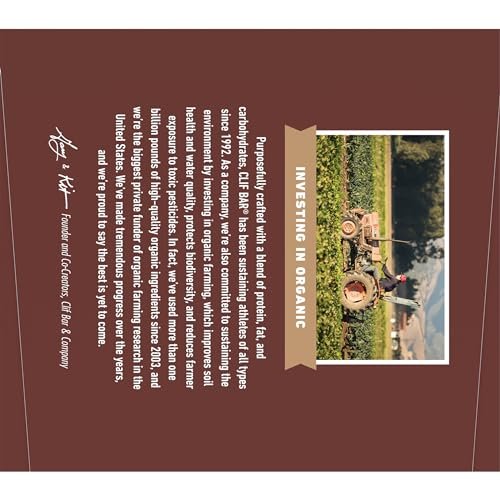 Clif Bar - Chocolate Brownie Flavor - Made with Organic Oats - 10g Protein - Non-GMO - Plant Based - Energy Bars - 2.4 oz. (18 Pack) - Image 14