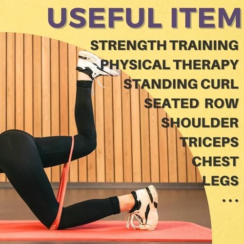 LEZER Resistance Bands - Pull Up Bands for Home Gym Fitness, Stretching, Physical Therapy & Training - Includes Instruction - Image 4