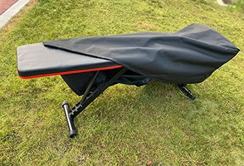 Mini Lustrous Weight Bench Cover, Adjustable Exercise Workout Bench Cover, Waterproof 600D Oxford Fabric for Indoor and Outdoor Use, 50" L x 23" W x 17" H(Black) - Image 6