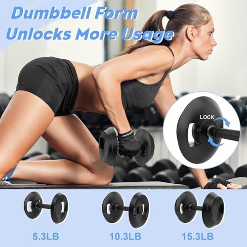 2-1 Adjustable Kettlebells Set, Kettle bell Weights Set (10lb-25lb), Adjustable Dumbbell for Women/Men Home Gym Workout Strength Training - Image 5