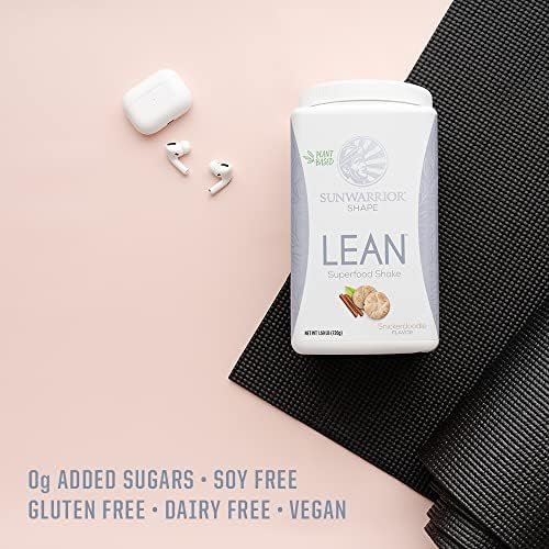 Meal Replacement Shake Vegan Protein Superfood Shake Meal Replacement Organic Protein Supplement | Gluten Free Non-GMO Dairy Free Sugar Free Low Carb Plant Based Protein | Snickerdoodle 20 Servings | Shape Lean by Sunwarrior - Image 5