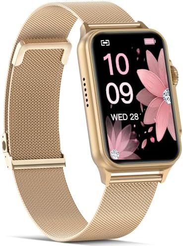 FITVII Nexa Fitness Tracker Answer/Make Calls, Smart Watch with Blood Pressure, Blood Oxygen, 24/7 Heart Rate Monitor, 120+ Sport Mode Activity Tracker with Step Counter, Sleep Tracker for Women Men