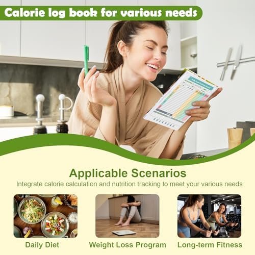 1 Pcs Food Journal Diary 5.8×8.3 inch Food Tracker Journal Daily Calorie Counter Book with Breakfast Lunch Dinner Calorie and Snack Sections for Nutrition Tracker Book - Image 5