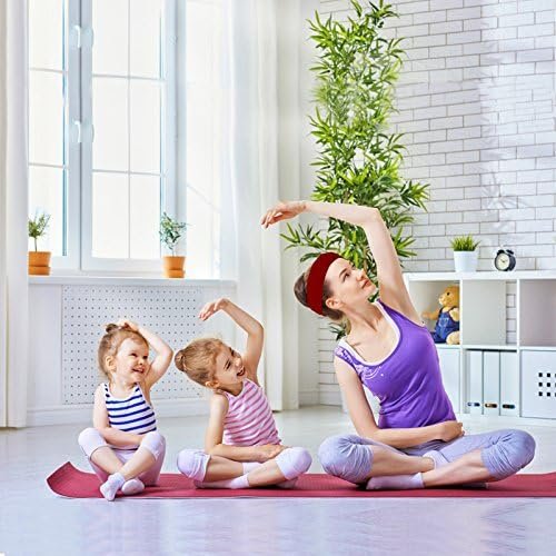 INNOLIFE 15 PCS Ultra Thin Sweatband for Women, Yoga Headbands, Soft Cotton Sweatbands Fabric Headbands for Indoor Outdoor Yoga Exercise Fitness - Image 7