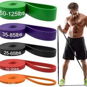 Resistance Bands, Pull Up Assist Bands - Workout Bands, Eexercise Bands, Long Resistance Bands Set for Working Out, Fitness, Training, Physical Therapy for Men Women