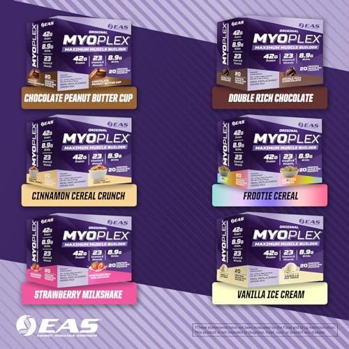 Original Myoplex Maximum Muscle Builder | Meal Replacement Protein Drink Mix | Quality Protein Blend | 42g Protein | 20 Individual Packets (Double Rich Chocolate) - Image 5