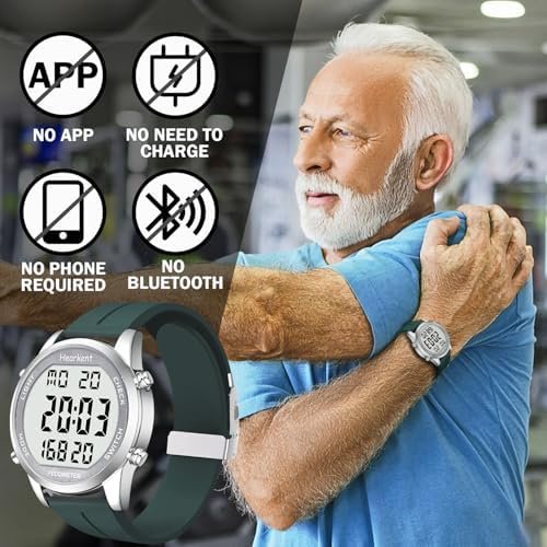Pedometer Watch for Walking for Senior No App Required with Steps Calories Counter and LCD Large Numbers - Image 2