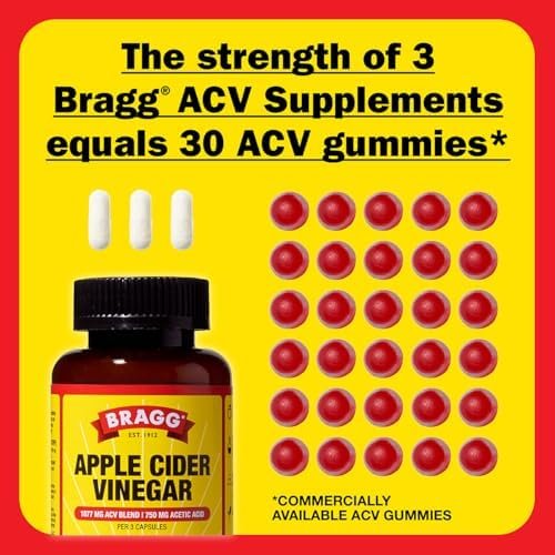 Bragg Apple Cider Vinegar Capsules with Vitamin D and Zinc - 90 Capsules - Supports The Immune System - Image 4
