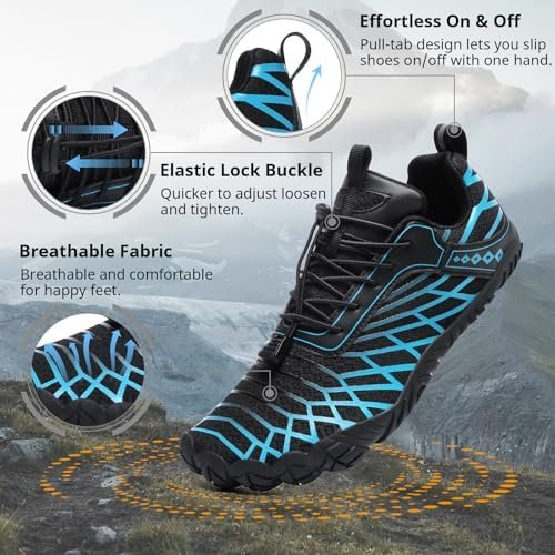 Barefoot Shoes Women Men Wide Toe Box Minimalist Cross Training Shoes Hike Footwear Trail Running Hiking Comfortable Walking - Image 2