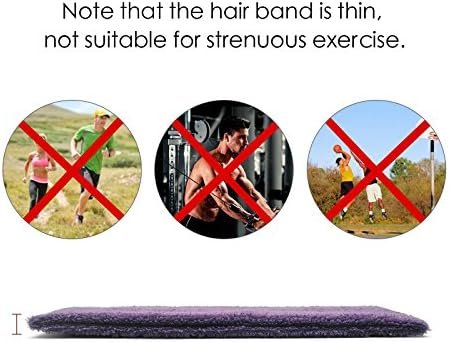 INNOLIFE 15 PCS Ultra Thin Sweatband for Women, Yoga Headbands, Soft Cotton Sweatbands Fabric Headbands for Indoor Outdoor Yoga Exercise Fitness - Image 3