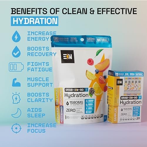 EN Engineered Nutrition, Sugar-Free Electrolytes Powder Packets – Keto Electrolytes Hydration Packets, Single-Serving Electrolytes, Zero Calories, Vegan, Non-GMO, Organic, Gluten-Free, Sampler 10 CT - Image 3