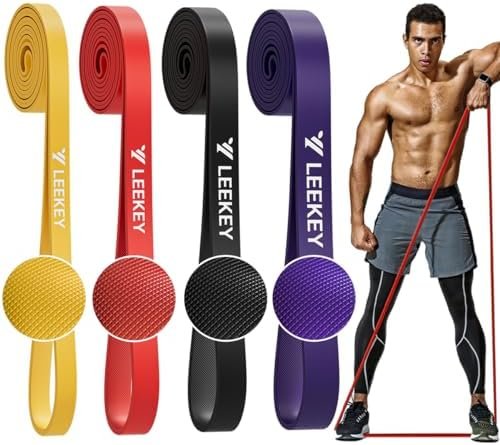 LEEKEY Resistance Bands Set – Pull Up Assist Bands for Men and Women Fitness Training, Physical Therapy, Home Workouts