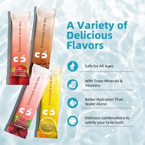 BBEEAAUU Electrolytes Powder No Sugar & 0 Calorie, Electrolytes Drink Mix, Variety Hydration Packets with Vitamins for Rapid Hydration, Endurance & Energy Support, Non-GMO, Vegan (16 Sticks) - Image 4