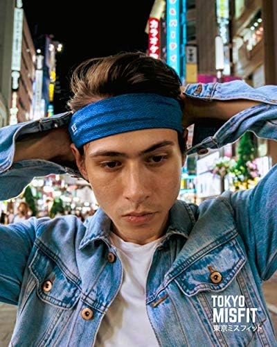 Tokyo Misfit - Japanese Headbands for Men & Women, Sweat Band, Workout, Yoga, Fashion, Running, Sports, Basketball, Bandana - Image 3